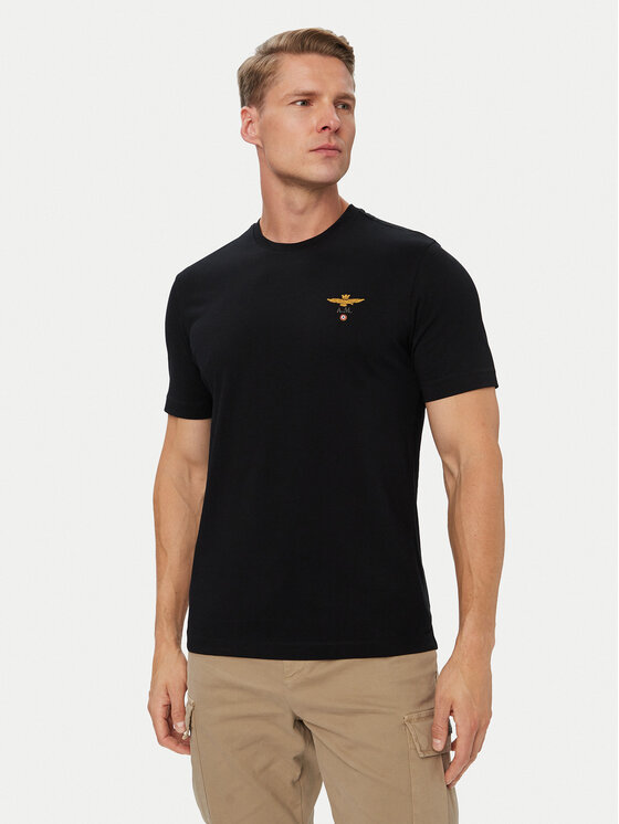 Aeronautica Militare Aeronautica Militare Camiseta 262TS1580UJ00372 Negro Regular Fit