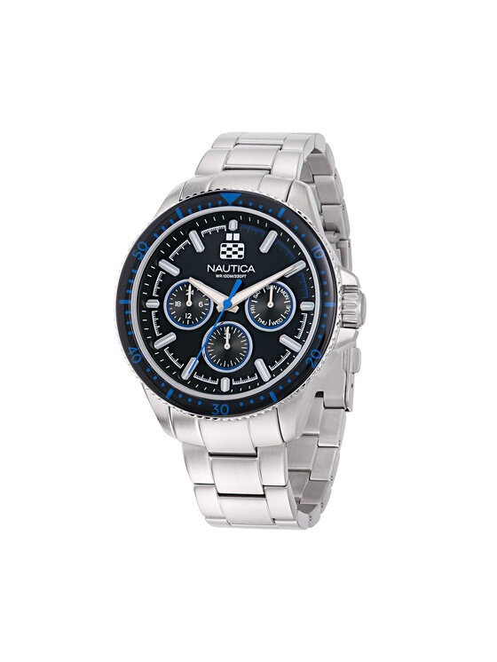 Nautica Karóra Nautica Nct Windrose NAPWRF407 Ezüst