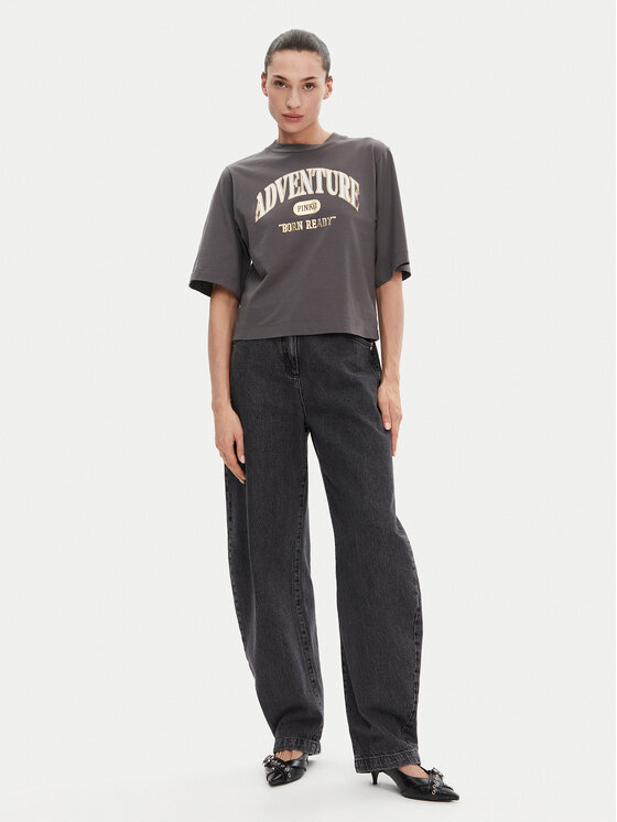 PINKO PINKO Футболка Niamey 104604 A2CS Сірий Regular Fit