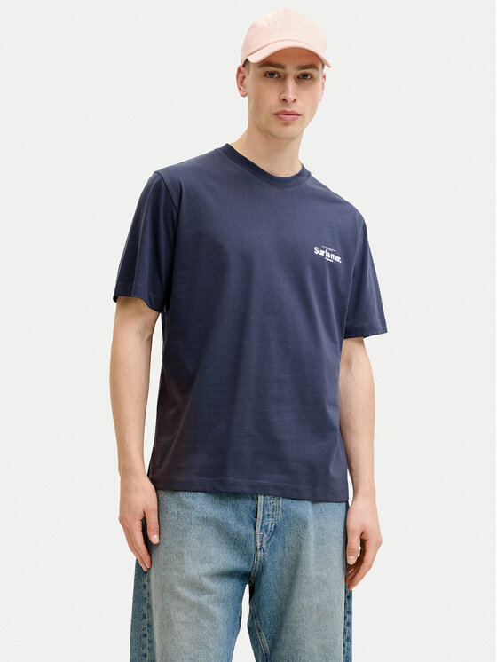 Jack & Jones Jack & Jones Camiseta Riviera 12295161 Azul marino Relaxed Fit