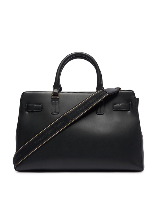 Tommy Hilfiger Τσάντα Tommy Hilfiger Th Joy Satchel AW0AW19067 Μαύρο