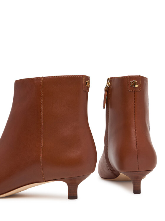 LAUREN RALPH LAUREN Īsie zābaki LAUREN RALPH LAUREN Frncsa Bt Hl Bo Bte 802P15721002 Brūns