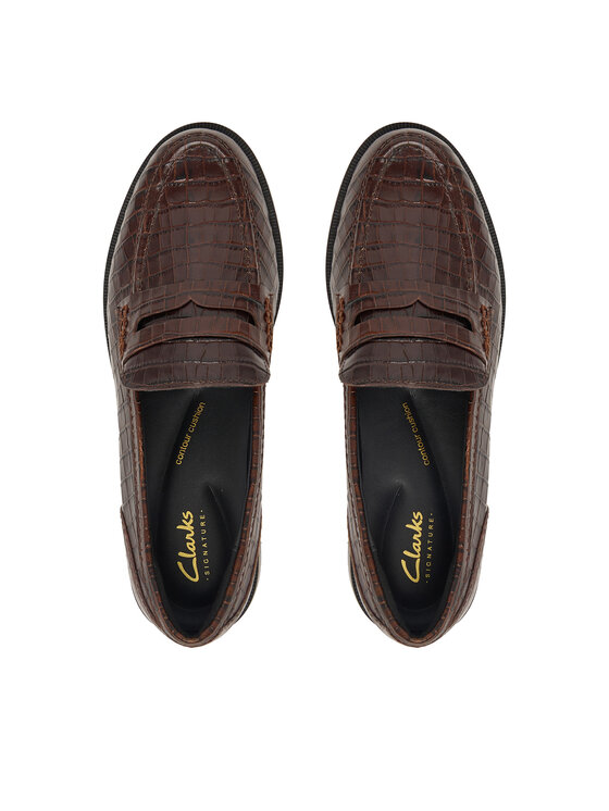 Clarks Туфлі Clarks Straven2 Penny 26327145 Коричневий