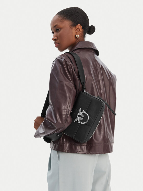 PINKO Сумка PINKO Love One Slouchy Zip Mini AI 25-26 PLTT 105345 A2JG Чорний