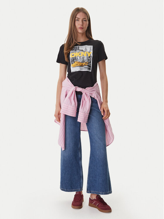 DKNY DKNY Camiseta DJ6T1749 Negro Regular Fit