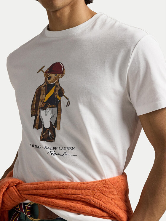 Polo Ralph Lauren Polo Ralph Lauren Camiseta 710B16611001 Blanco Slim Fit
