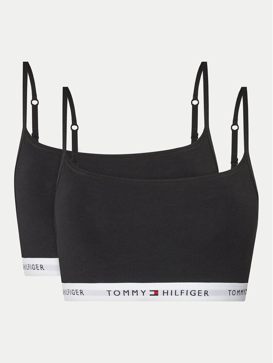 Tommy Hilfiger Tommy Hilfiger Σετ σουτιέν τύπου τοπ UW0UW05528 Μαύρο