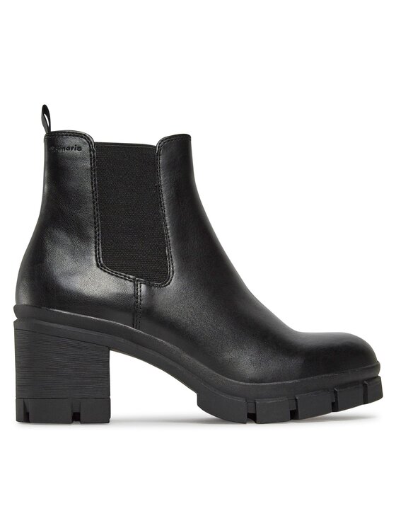 Tamaris Kotníková obuv s elastickým prvkem Tamaris 1-25409-41 Černá