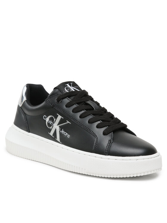Calvin Klein Jeans Αθλητικά Calvin Klein Jeans Chunky Cupsole Mono Lth Wn YW0YW01224 Μαύρο