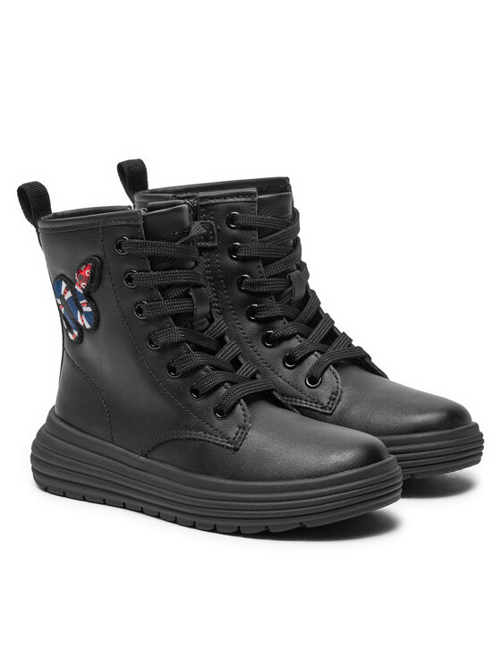 Geox Čižmy Geox J Phaolae Girl J46ETD 000BC C9999 M Čierna