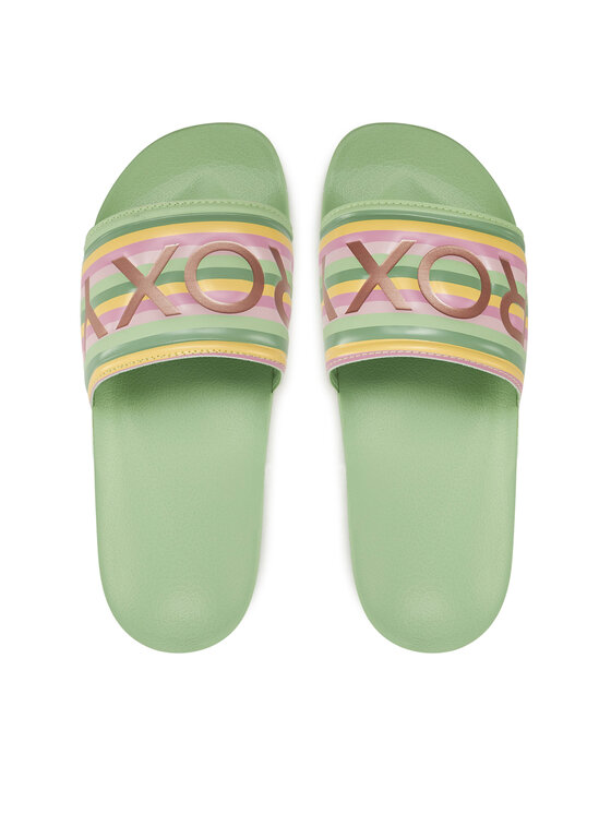 Roxy Шльопанці Roxy ARJL100679 Зелений