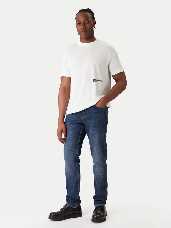 Karl Lagerfeld Jeans Karl Lagerfeld Jeans Camiseta B1M17069 Blanco Regular Fit