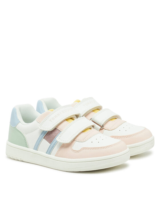 Tommy Hilfiger Zapatillas Tommy Hilfiger Flag Low Cut Velcro SNeaker T1A9-33730-1439 S De color