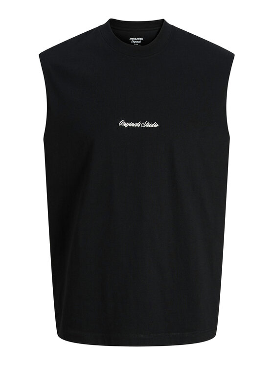 Jack & Jones Jack & Jones Camiseta sin mangas Norrebro Emb 12292009 Negro Regular Fit