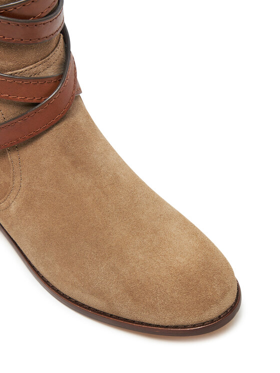 LAUREN RALPH LAUREN Členková obuv LAUREN RALPH LAUREN 802951233001 Hnedá