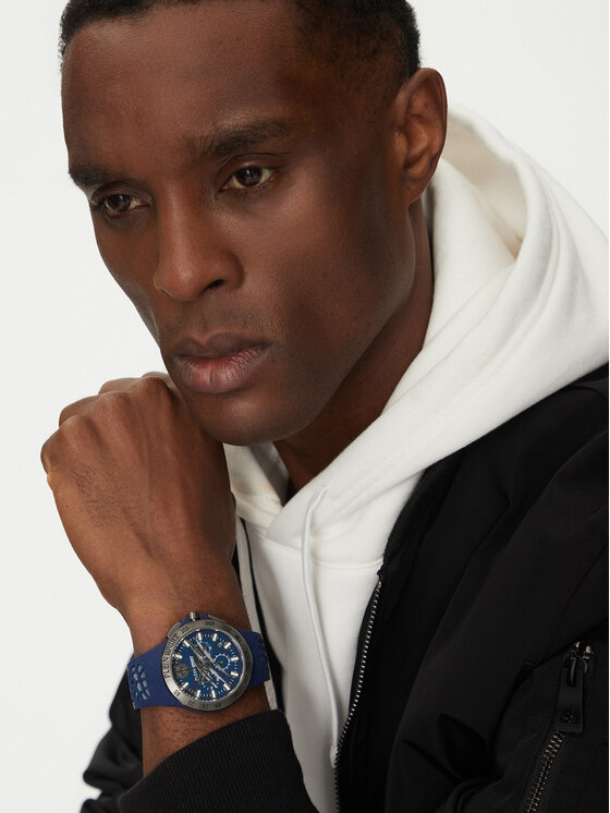 Plein Sport Hodinky Plein Sport Thunderstorm Chrono PSABA0223 Modrá