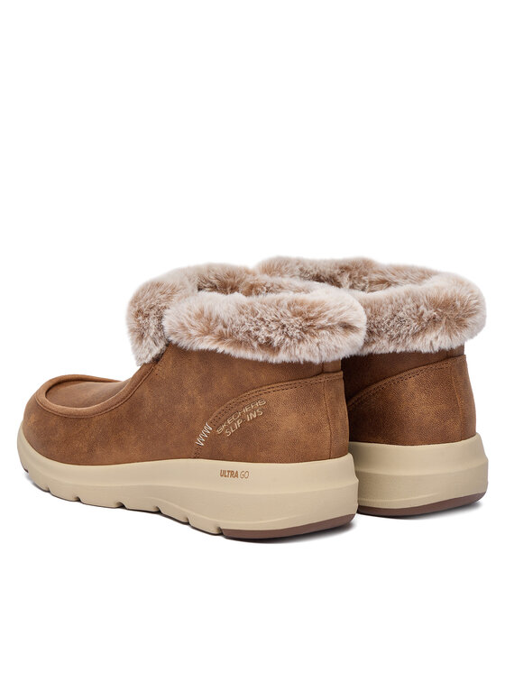 Skechers Ботильйони Skechers Glacial Ultra 144221/CSNT Коричневий