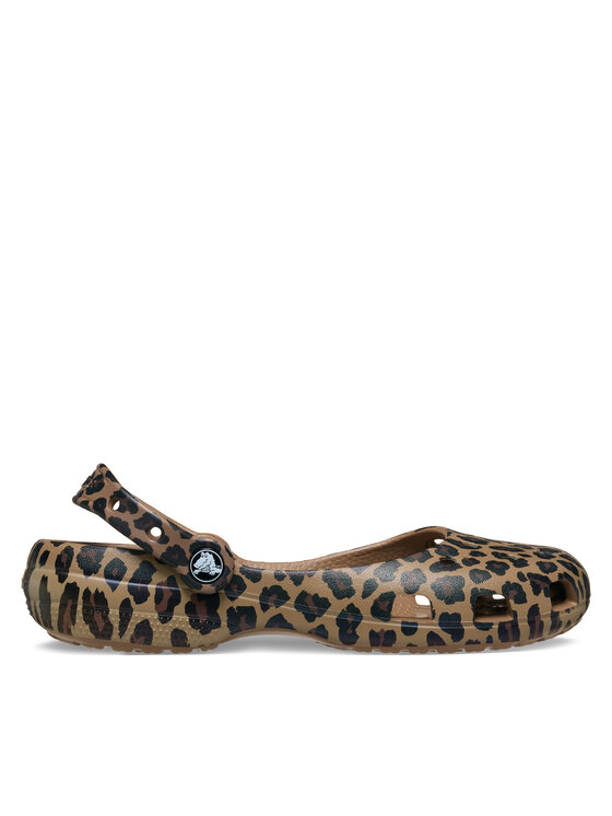 Crocs Балетки Crocs Classic Animal Ballet 212478 Коричневий