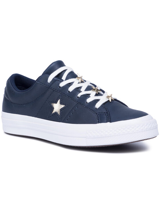 Converse Kedai Converse One Star Ox 165021C Tamsiai mėlyna