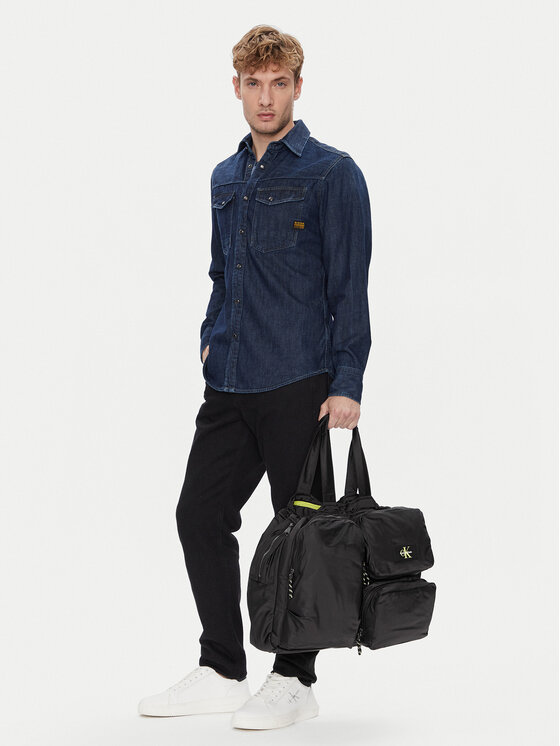 Calvin Klein Brīvdienu soma Calvin Klein Tech Utility Tote LV04G3148G Melns