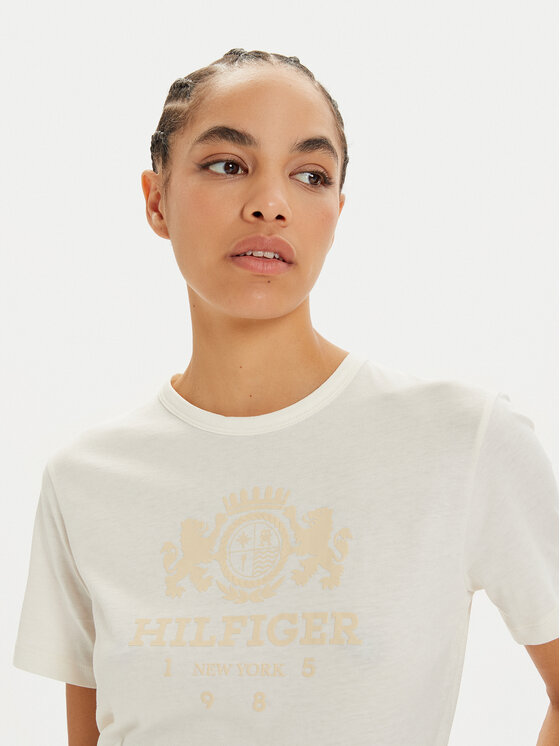 Tommy Hilfiger Tommy Hilfiger Camiseta Varsity WW0WW42899 Blanco Regular Fit