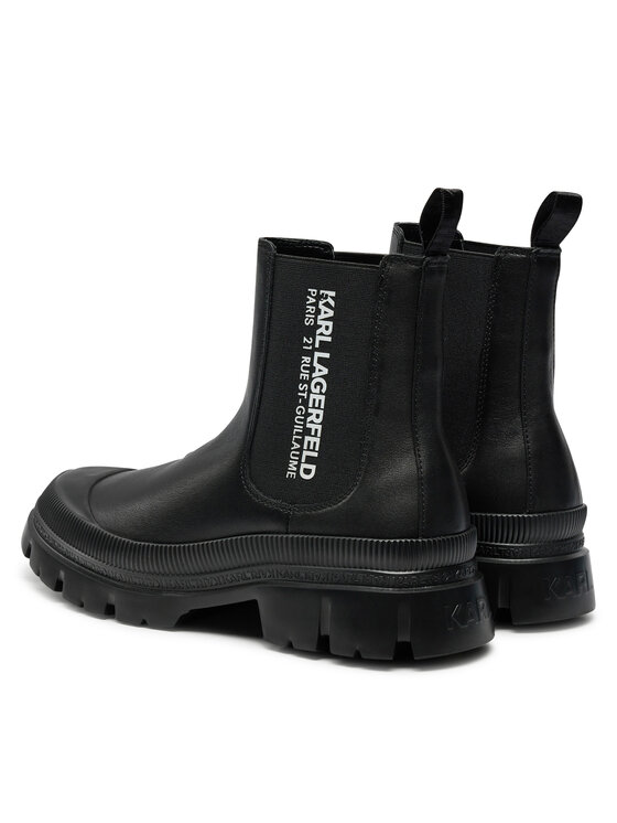 KARL LAGERFELD Turistická obuv KARL LAGERFELD KL25244 Černá