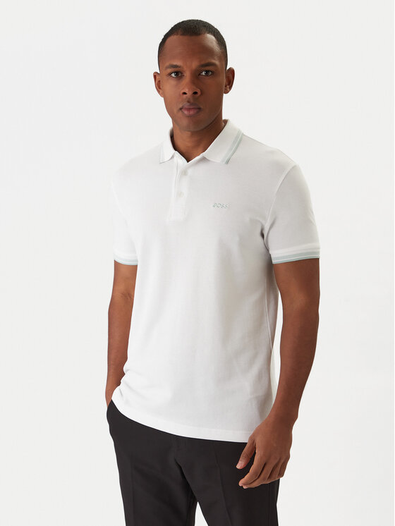 BOSS BOSS Polo Paddy 50469055 Blanco Regular Fit
