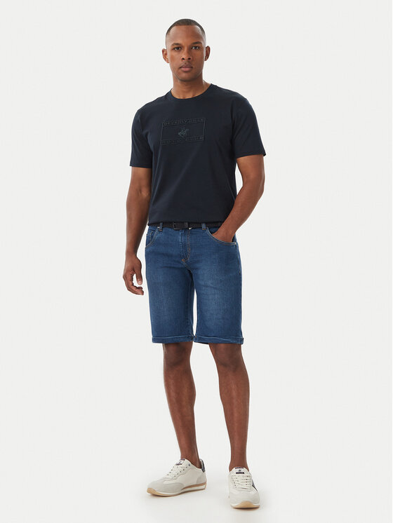 Beverly Hills Polo Club Beverly Hills Polo Club Camiseta P-FW26M-TS1536 Azul marino Regular Fit