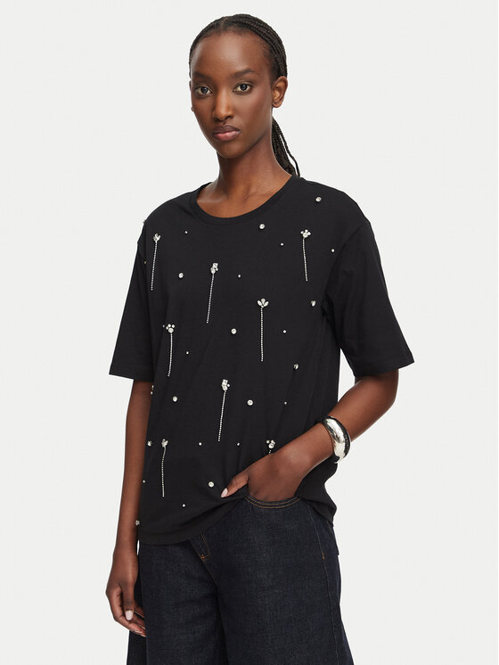 Liu Jo Liu Jo Camiseta WF6398 JS904 Negro Boxy Fit
