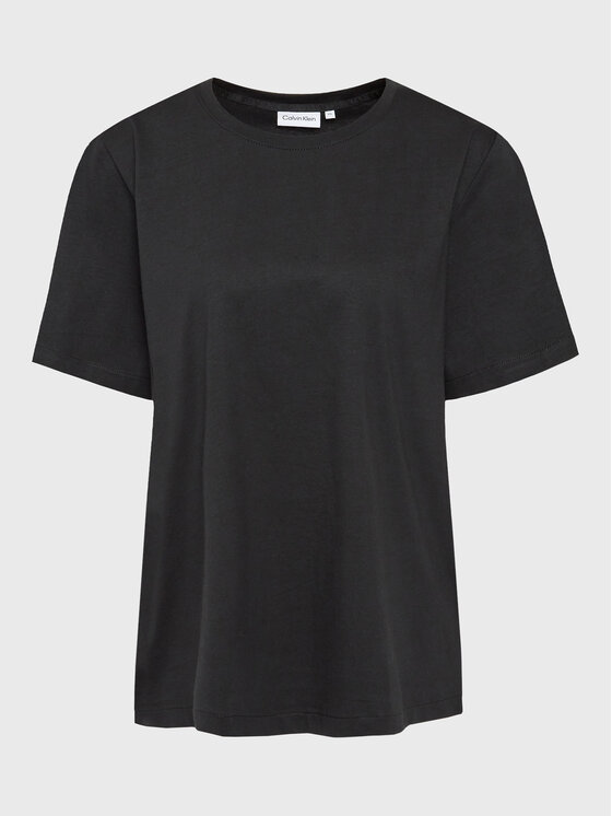 Calvin Klein Calvin Klein Marškinėliai K20K205410 Juoda Regular Fit