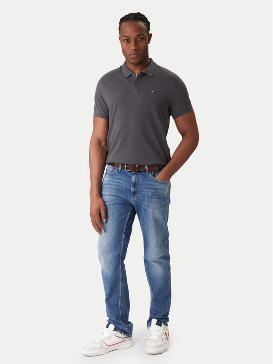 Tommy Jeans Tommy Jeans Polo marškinėliai DM0DM20676 Pilka Slim Fit