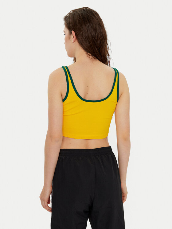 adidas adidas Топ adicolor 3-Stripes JP2291 Жовтий Slim Fit