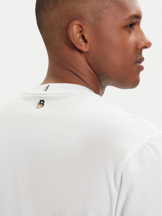 BOSS BOSS Camiseta Open 50560293 Blanco Relaxed Fit