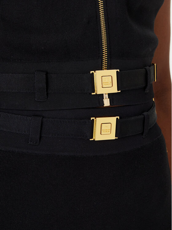 Elisabetta Franchi Elisabetta Franchi Top TK-71S-61E2-V270 Negro Regular Fit