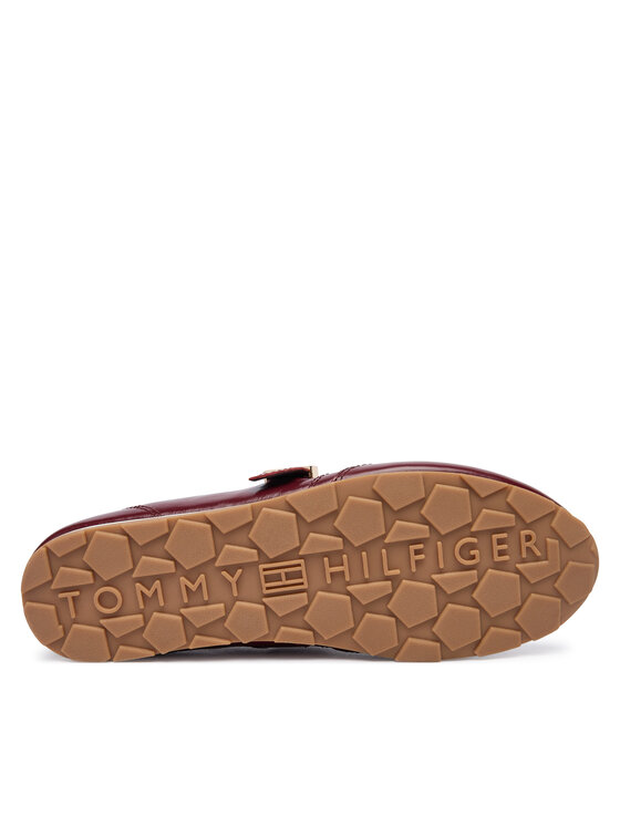 Tommy Hilfiger Balerīnas Tommy Hilfiger Bella Ballet Mary Jane FW0FW09416 Bordo