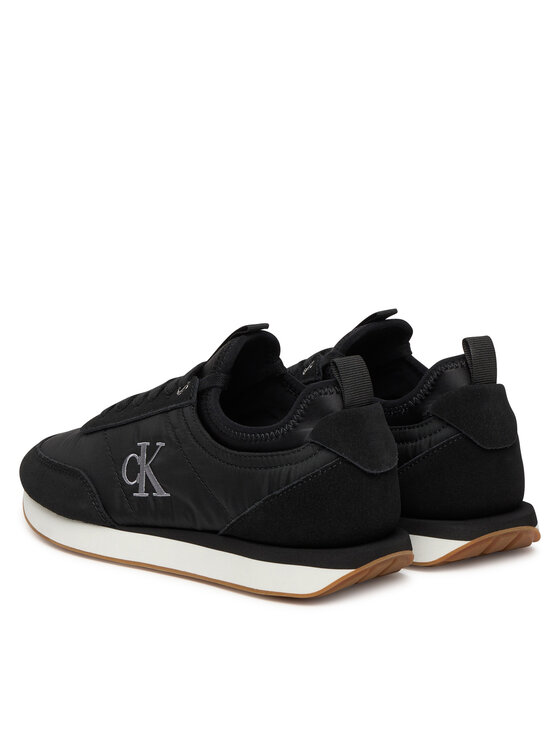 Calvin Klein Αθλητικά Calvin Klein Retro Runner Sock Laceup Mix Mat YW0YW02060 Μαύρο