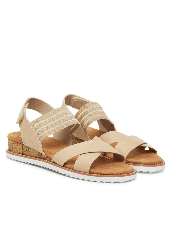 Skechers Basutės Skechers BOBS Desert Kiss-Shore Enough 114130/NAT Smėlio