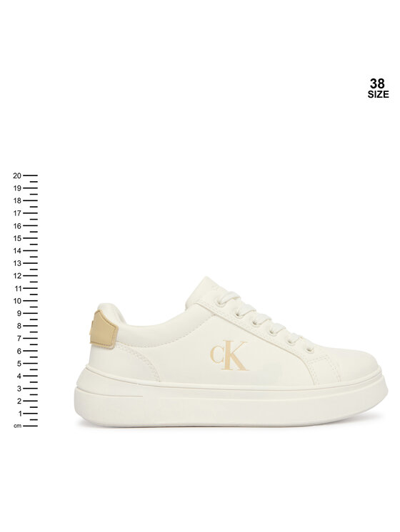 Calvin Klein Сникърси Calvin Klein Low Cut Lace Up V3X9-83300-1355 Бял