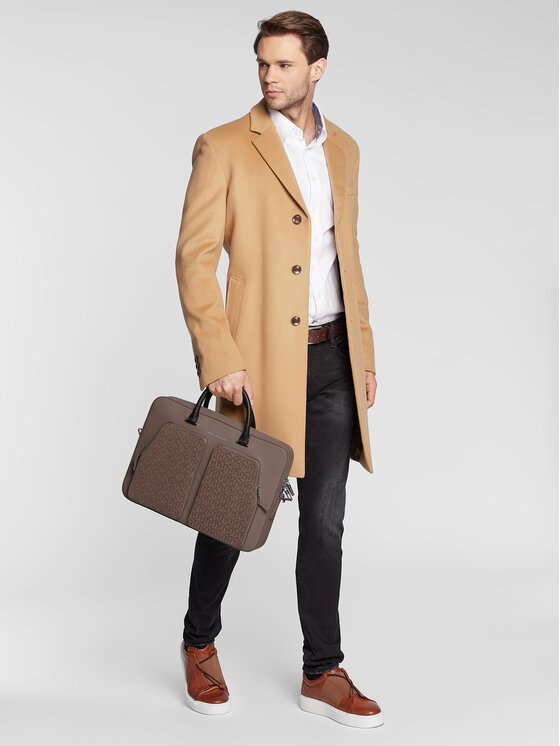 Tommy Hilfiger Bolso Para portátil Tommy Hilfiger Business Leather Computer Bag AM0AM08459 Marrón