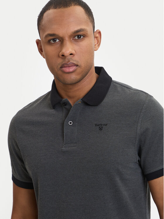 Barbour Barbour Поло Essential MML0628BK31 Сірий Regular Fit