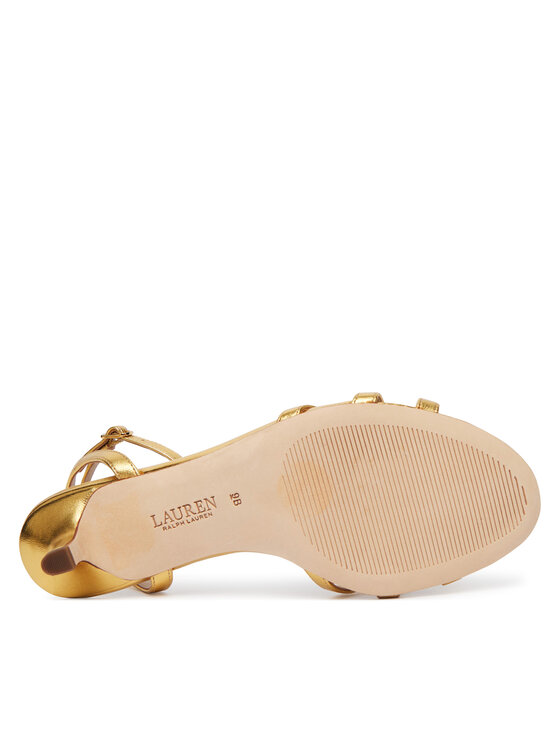 LAUREN RALPH LAUREN Sandály LAUREN RALPH LAUREN Kendyl 802P10398001 Zlatá