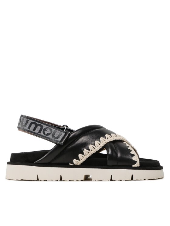 Mou Σανδάλια Mou New # 03 Criss-Cross Upper SW461004C Μαύρο