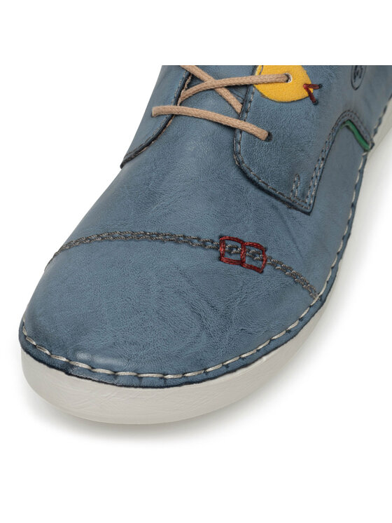 Rieker Półbuty Rieker 52528-14 Niebieski