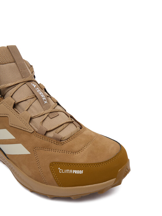 adidas Παπούτσια πεζοπορίας adidas Terrex Anylander Leather Mid Climaproof Hiking Shoes KH8876 Ανοιχτό καφέ
