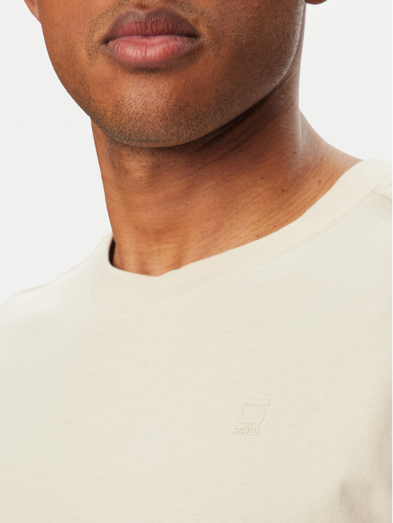 G-Star Raw G-Star Raw Camiseta Lash D16396-B353 Crema Regular Fit