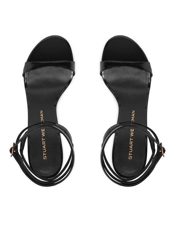 Stuart Weitzman Босоніжки Stuart Weitzman Naudistini Wrap 100 SM910 Чорний