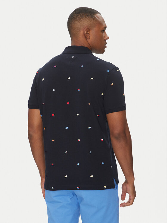 Tommy Hilfiger Tommy Hilfiger Polo marškinėliai Critter MW0MW39044 Tamsiai mėlyna Regular Fit