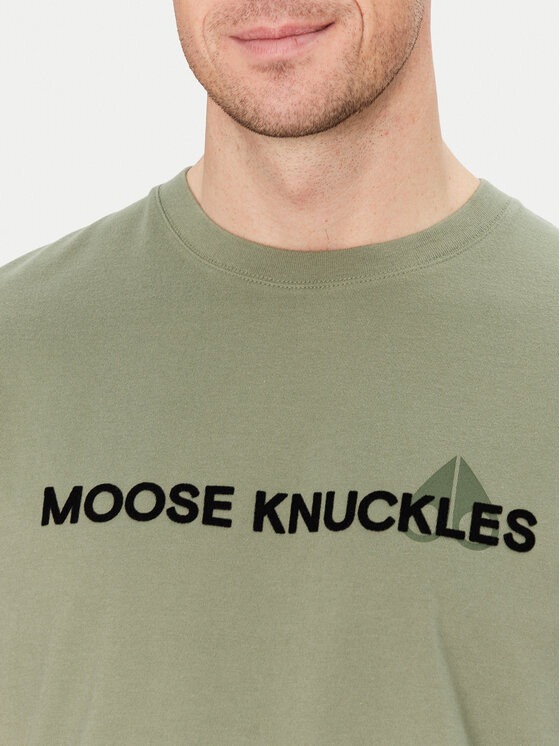 Moose Knuckles Moose Knuckles Футболка Conway M15MT760 Зелений Regular Fit
