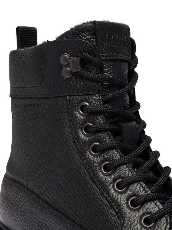 Tommy Hilfiger Ghete Tommy Hilfiger Corporate Casual Mix W Wpm Boot FM0FM05988 Negru