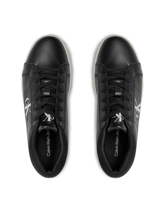 Calvin Klein Jeans Snīkeri Calvin Klein Jeans Classic Cupsole Low Laceup Lth YM0YM00864 Melns